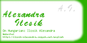 alexandra ilcsik business card